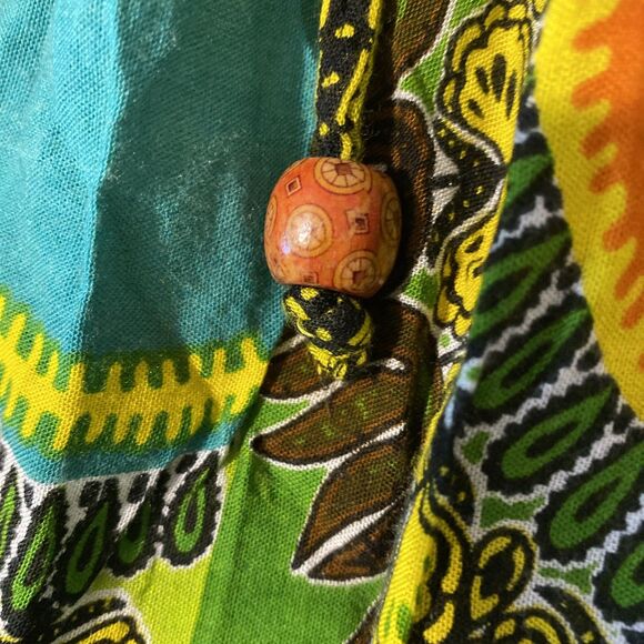 UNITi One Size Skirt BoHo Maxi Stretch Drawstring Waist Bright Floral Festival - Picture 3 of 5